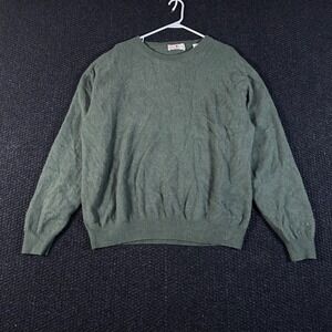 Harry Vardon 100 Cashmere Crew Neck Pullover Sweater Dark Green XXL